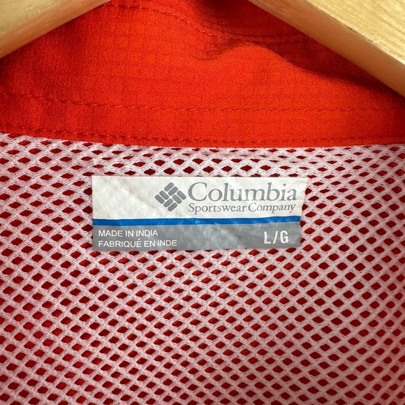 Columbia PFG Shirt Mens Large Vented Fishing Orange Short Sleeve UofA Auburn - Picture 6 of 13